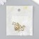 Decor for creativity Metal "Key with hearts" gold, rhinestones 2.5x1.2 cm
