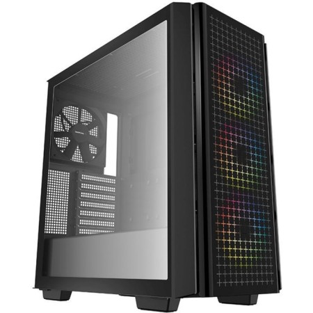 The deepcool CG540 case is black without BP ATX 2x120mm 1x140mm 2xusb3.0 Audio Bott PSU