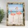 Photo frame plastic 15x20 cm "mother of pearl with a gold frame" 17x22 cm
