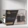 Savanna Square bathroom accessories set, 3 items (soap dispenser, glass, stand), green color