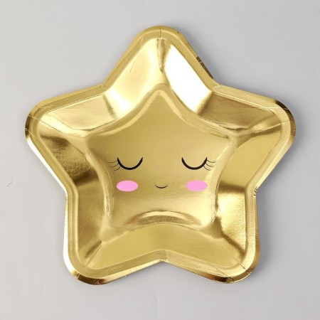 Paper plate "Children's dreams" Star, 25 cm, set 6 pcs.