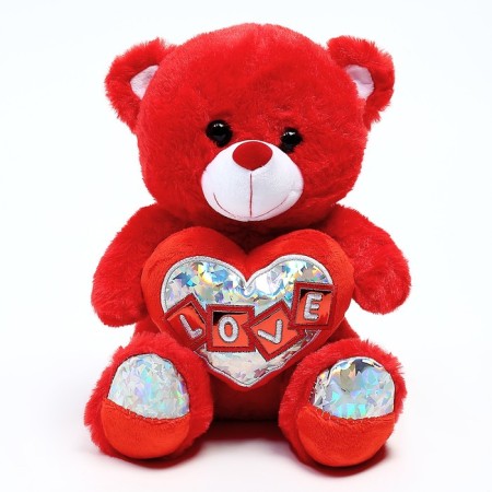 Soft toy "Bear with Heart", 25 cm, color mix