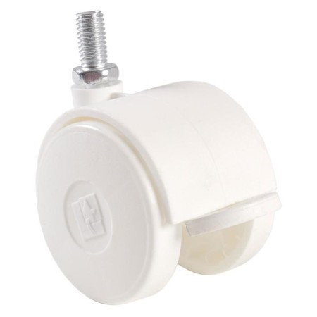 Set of wheeled supports, 4 pcs, white color-2