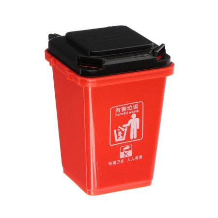 Container for small garbage, 8.5 × 9.6 × 11 cm, red-1