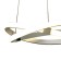 Suspended chandelier Mantra Infinity, LED, 2500LM, 2800K, 300 mm, white color