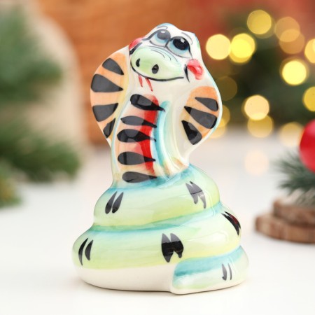 Souvenir "Snake Milena", Gzhel, Color, 10x6.5 cm-5