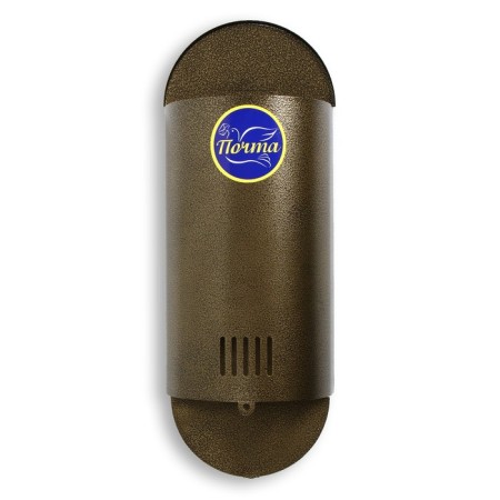 Mail box without a lock (with a loop), vertical, “semicircular”, bronze-6