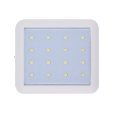External battery 484, 10000 mAh, Type-C/Lightning/MicroUSB cables, lantern, white-4