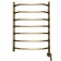 Domoterm electric heated towel rail "Laura", 500 x 700 mm, 7 crossbars, right, bronze
