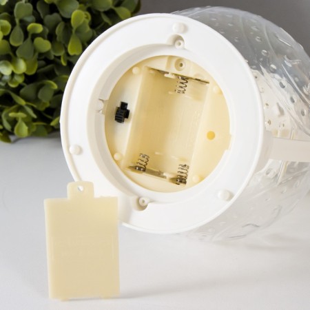 LED nightlight from batteries 3HAAA white 11x11x20 cm Risalux-8