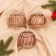 Set of balls plastic D-8 cm, 3 pcs "Festive mood ornament" gold