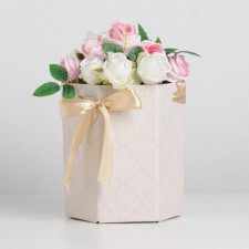 Box a gift folding hexagon 