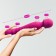 Vibrator bilateral oka-hoods, 7 modes, with heating to 42 degrees, pink