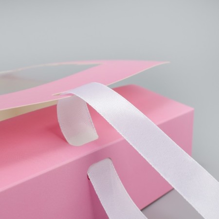 Gift-fir-folding box, packaging, “pink cotton wool”, 20 x 18 x 5 cm-6
