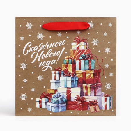 Craft square “Fairytale gifts”, 22 x 22 x 11 cm, New Year-3