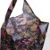 Household bag on the button, folding, blue/multi -colored color