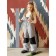 Semi -combinezone children, height 140 cm, gray color
