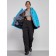 Ski suit female winter, size 58, blue color