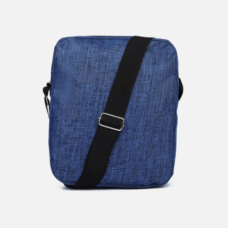 Set of a youth backpack on a zipper of textiles with USB, bag, cosmetic bag, blue color-8