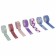 Sticky tape polymer for decor with sparkles "Geometry", 15 mm x 3 m (set 7 pcs)