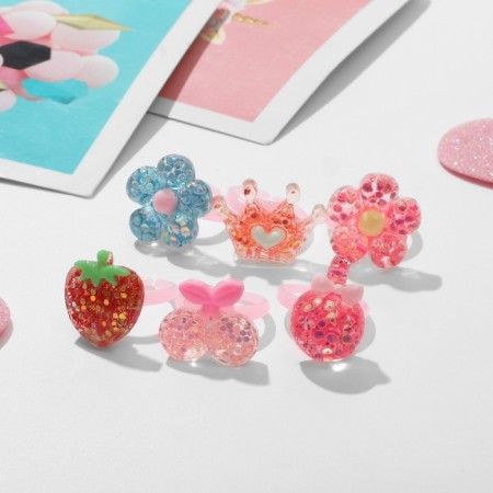 Children's Ring "Assorted" for the princess, form mix, color, dimensionless