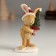Polystone souvenir "Bunny in a hat with a Christmas tree" 5x4.5x10 cm