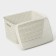 Storage box with a rattan lid, 23 l, 45 × 30 × 26.5 cm, white color