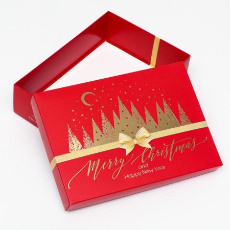 Gift box "Merry Christmas", red, 21 x 15 x 5.7 cm-2
