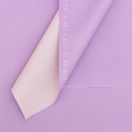 Flower film "Chess", lilac, 58 x 58 cm