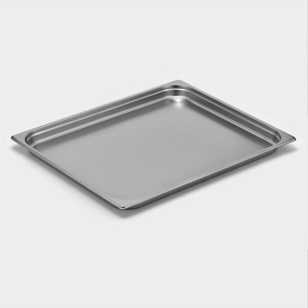 Gastrootiness 2/1 of stainless steel, 40 mm, 65.4 × 53.6 × 4 cm, thickness 0.8 mm-1