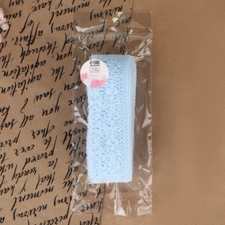 Capricon lace, 35 mm × 10 ± 1 m, blue color-3