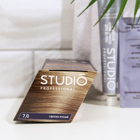 Studio Professional Studio Professional Hair Cream 3D Holography, tone 7.0 light-brown, 115 ml-3
