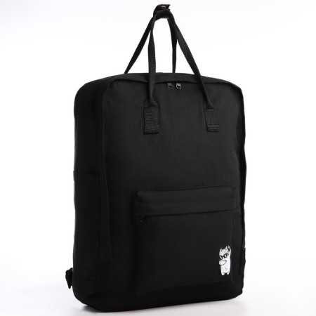 Backpack School Textile Cat, 38x27x13 cm, black color-2