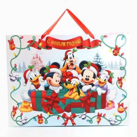 New Year. Gift package, 61x46x20 cm, packaging, Mickey Mouse-2