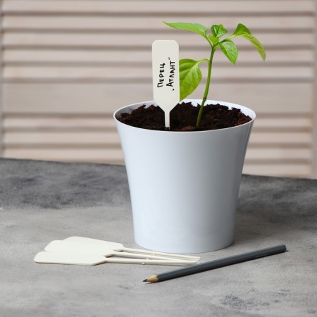 Garden signs for marking, 15 cm, with a pencil, set 20 pcs., Plastic-6