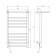 Electric towel Domoterm 109-T5 P10, 500x900 mm, left, chrome