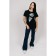 Female T -shirt, size 48, black color