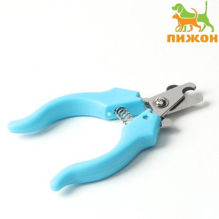 Small side claws with curly handles, a hole of 9 mm, blue
