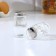 A set of glass spices on a stand, 4 items: a solo, a lobby, a napkin, a tank capacity
