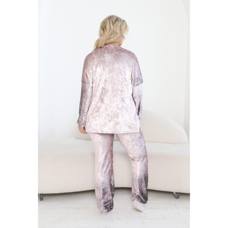 Female suit, size 52, pink color-8