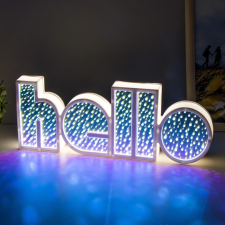 Hallow's nightlight Led usb from 3haa white batteries 36x13x4 cm Risalux