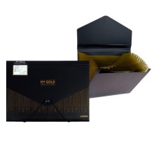 Folder-Krathek 12 departments, A4, elastic band, Devente My Gold, 700 μm