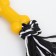Cable toy with a bone, up to 105 g, up to 25 cm, black and yellow series