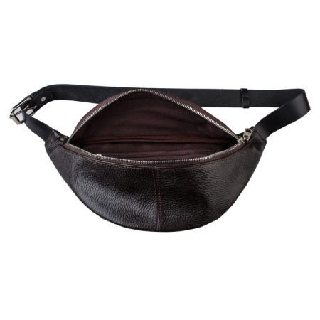 Waist bag, lightning department, adjustable belt, brown color-1