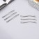 Invisibility for hair "Wave" (set 6 pcs) 5.5 cm, silver