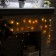 Garland "fringe" 3 × 0.5 m, IP20, transparent thread, 80 LED, yellow glow, 8 modes, 220 V