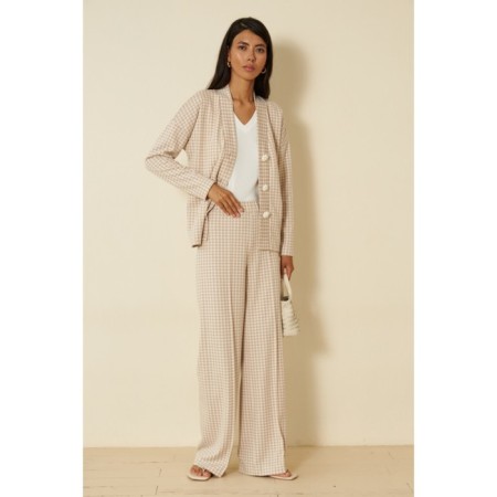 Female set: cardigan, trousers, size 42