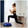 Half -sphere bosu gymnastic, with a pump, 55x25 cm, blue color