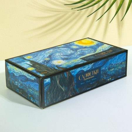 Paper napkins in the box "Star Night", 100 pcs, two -layer-2