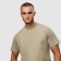 T -shirt male, khaki color/print mix, size XL